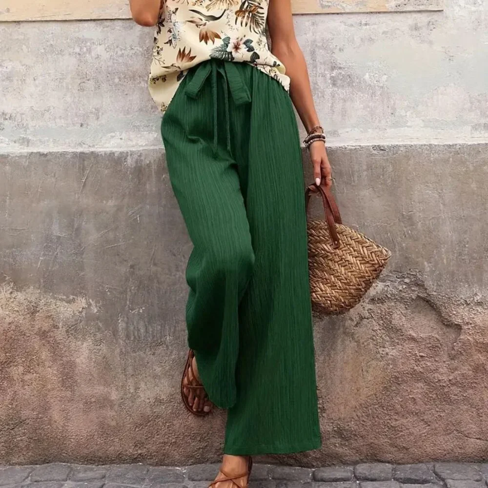 Printed Tank Top and Wide Leg Pants Set - Picture 3 of 5